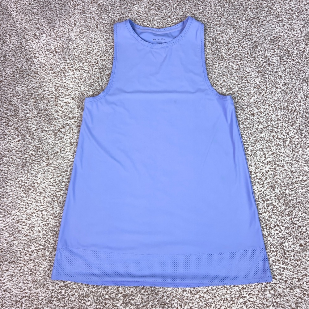 Athleta Dress Womens Small Petite Blue Pacifica II Cover Up Swim Beach Tank Top